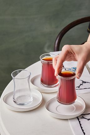 لیوان سفید شیشه Karaca - کد 669779868