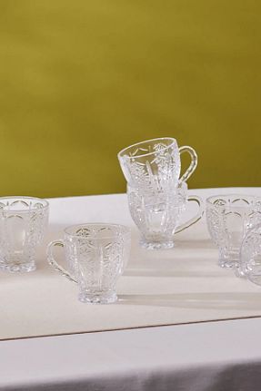 فنجان چای سفید شیشه Karaca - کد 849134390