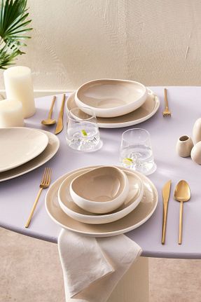 سرویس غذاخوری بژ 12 نفره Karaca - کد 658865211