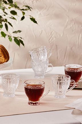 فنجان چای سفید شیشه Karaca - کد 849134390