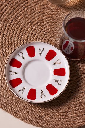 بشقاب قرمز استیل ضد زنگ Karaca - کد 815790279