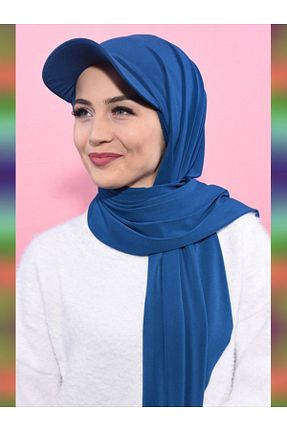 شال سرمه ای زنانه پنبه ای Kadınbona - کد 364552408