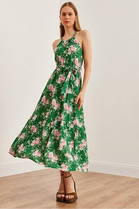 لباس سبز زنانه بافتنی Olalook - کد 848860841