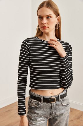 بلوز مشکی زنانه رگولار Olalook - کد 852218971