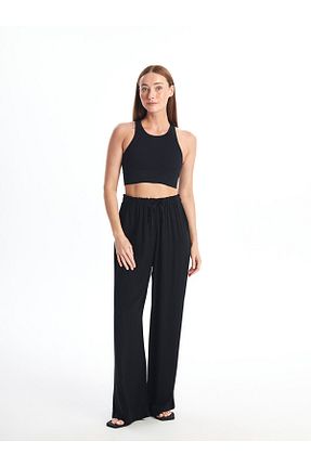 شلوار مشکی زنانه بافتنی LC Waikiki - کد 852297659
