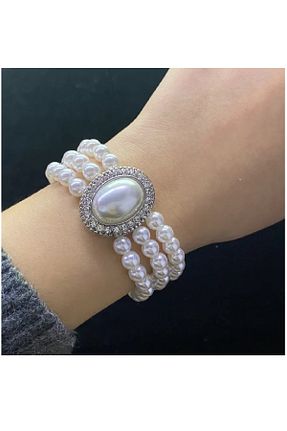 دستبند مروارید سفید مروارید فرهنگی Boox99 - کد 852130512