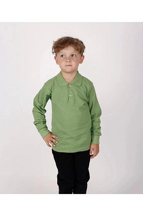 پولوشرت سبز بچه گانه پارچه PERPA NACAR - کد 852146238