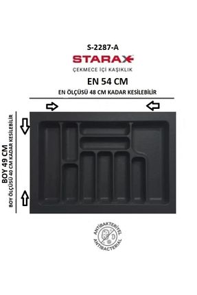 جای قاشق طوسی پلاستیک Starax - کد 822468136