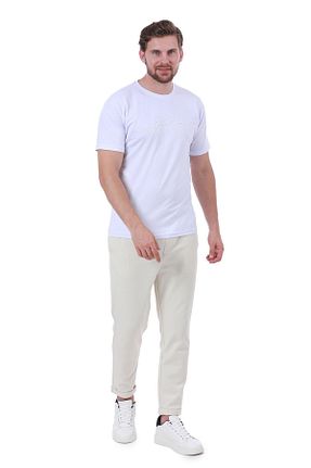 تیشرت سفید مردانه اسلیم فیت WERRONİ - کد 850668163