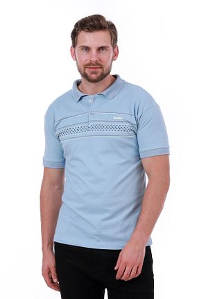 تیشرت آبی مردانه اسلیم فیت WERRONİ - کد 851242158