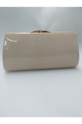کیف مجلسی بژ زنانه چرم لاکی bsc - کد 782141325