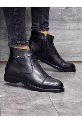 بوت / نیم بوت مشکی مردانه چرم مصنوعی Weynes - کد 852248010