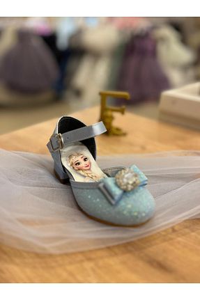 کفش مجلسی آبی بچه گانه پاشنه ضخیم Lidya Kids - کد 852258468