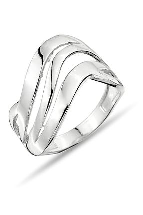 انگشتر نقره طوسی زنانه 925 عیار Metay Silver - کد 852263262