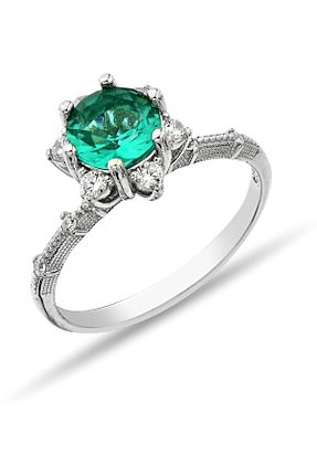 انگشتر نقره زنانه زیرکن Metay Silver - کد 852263302