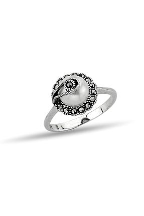 انگشتر نقره زنانه زیرکن Metay Silver - کد 852263359