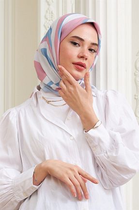 روسری صورتی پنبه پلی استر İpekhan - کد 510675159