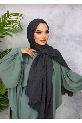 شال طوسی زنانه پنبه ای Trablus - کد 852296553
