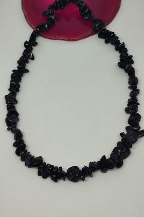 گردنبند جواهر سرمه ای زنانه سنگ badeaccessories - کد 381087988
