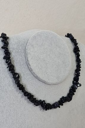 گردنبند جواهر سرمه ای زنانه سنگ badeaccessories - کد 381087988