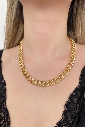 گردنبند جواهر طلائی زنانه پوشش لاکی BiellyJewelry - کد 132308363