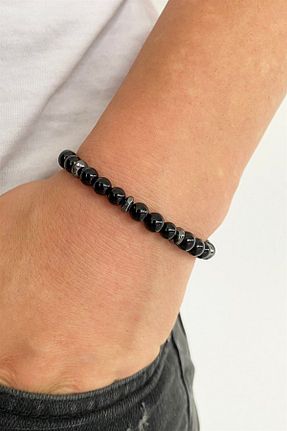 دستبند جواهر مشکی زنانه سنگ طبیعی Chance Accessories - کد 358445202