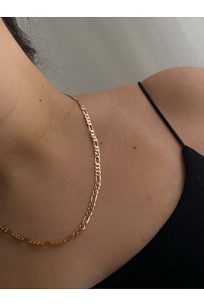 گردنبند استیل ( فولاد ) طلائی زنانه استیل (فولاد) Owentis - کد 193546410