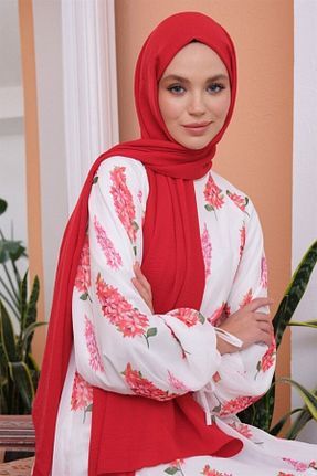 شال قرمز زنانه جاز Şalland - کد 340911652