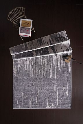 فرش طوسی پلی پروپیلن Enza Home - کد 43216567