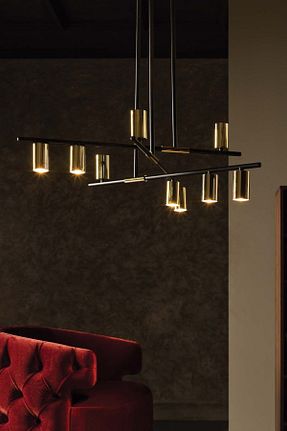 لوستر مشکی فلزی Enza Home - کد 112612157
