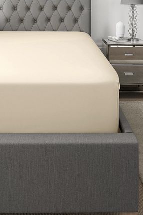 ست ملحفه دونفره بژ پنبه ای Erko Dört Mevsim - کد 852426639