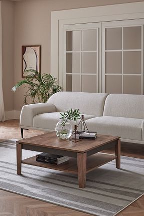 میز جلو مبلی قهوه ای چوب Enza Home - کد 449820575