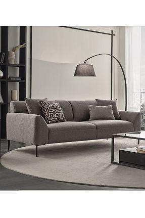 کاناپه طوسی مخمل Enza Home - کد 733875701