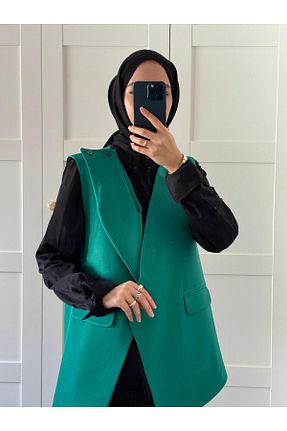 کت حجاب سبز زنانه اورسایز meqlife - کد 804836570