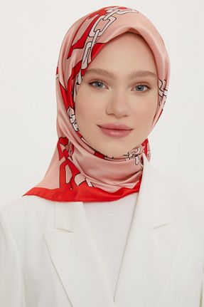 روسری سفید کرپ ساتن ابریشم Armine - کد 264108193