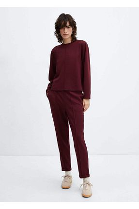 سوئیشرت بنفش زنانه ساده MANGO - کد 779779147