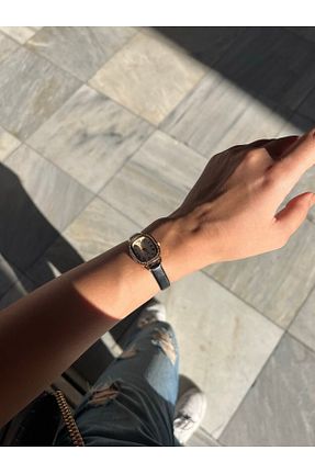 ساعت مچی مشکی زنانه زیر 20 میلی متر QUARTZ - کد 364415631