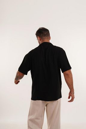 پیراهن مشکی مردانه رگولار SCSARVİN - کد 852542125