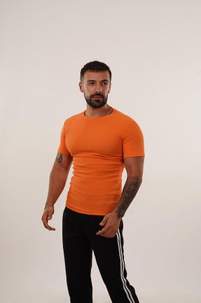 تیشرت نارنجی مردانه رگولار SCSARVİN - کد 852543503