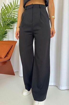 شلوار مشکی زنانه مخلوط پلی استر Mine Tan Butik - کد 832879697