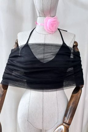 شال مشکی زنانه پلی استر es moda shop - کد 841777133