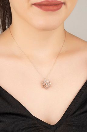 گردنبند نقره طلائی زنانه 925 عیار Silvano Jewelry - کد 444283554