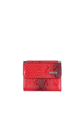 کیف پول قرمز زنانه ابعاد کوچک Aka - کد 89240717