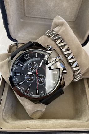 ساعت مچی مشکی مردانه 41-45 میلی متر Leerybee - کد 770268444