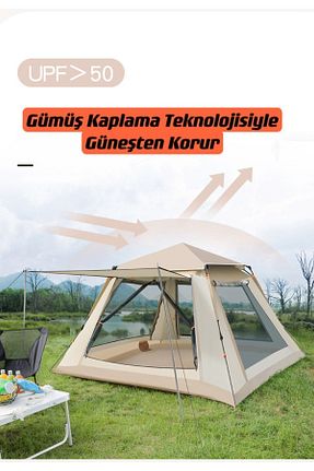 چادر بژ 4 Kişilik ve üstü Genel Markalar - کد 750624008
