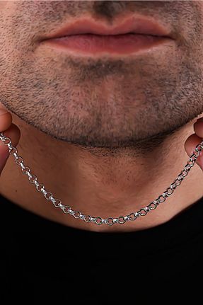 گردنبند نقره مردانه 925 عیار Linterna Silver - کد 852558845