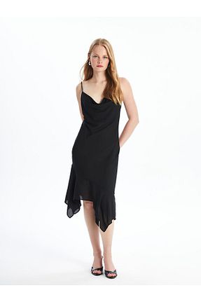 لباس مشکی زنانه بافتنی LC Waikiki - کد 852589364