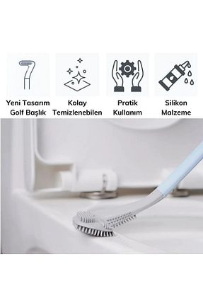 فرچه توالت سفید سیلیکون ARVALE - کد 852598491