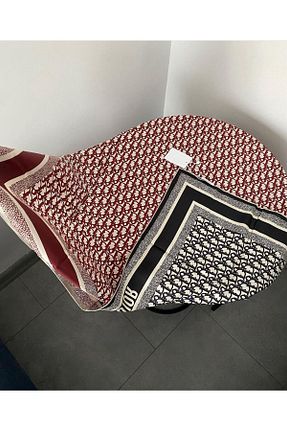 شال زرشکی زنانه ابریشم bydilaraguney - کد 852651125