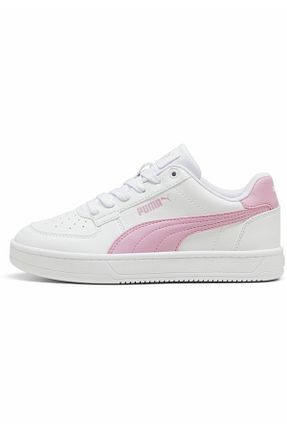 کفش اسنیکر سفید بچه گانه چرم اصل Puma - کد 852660111